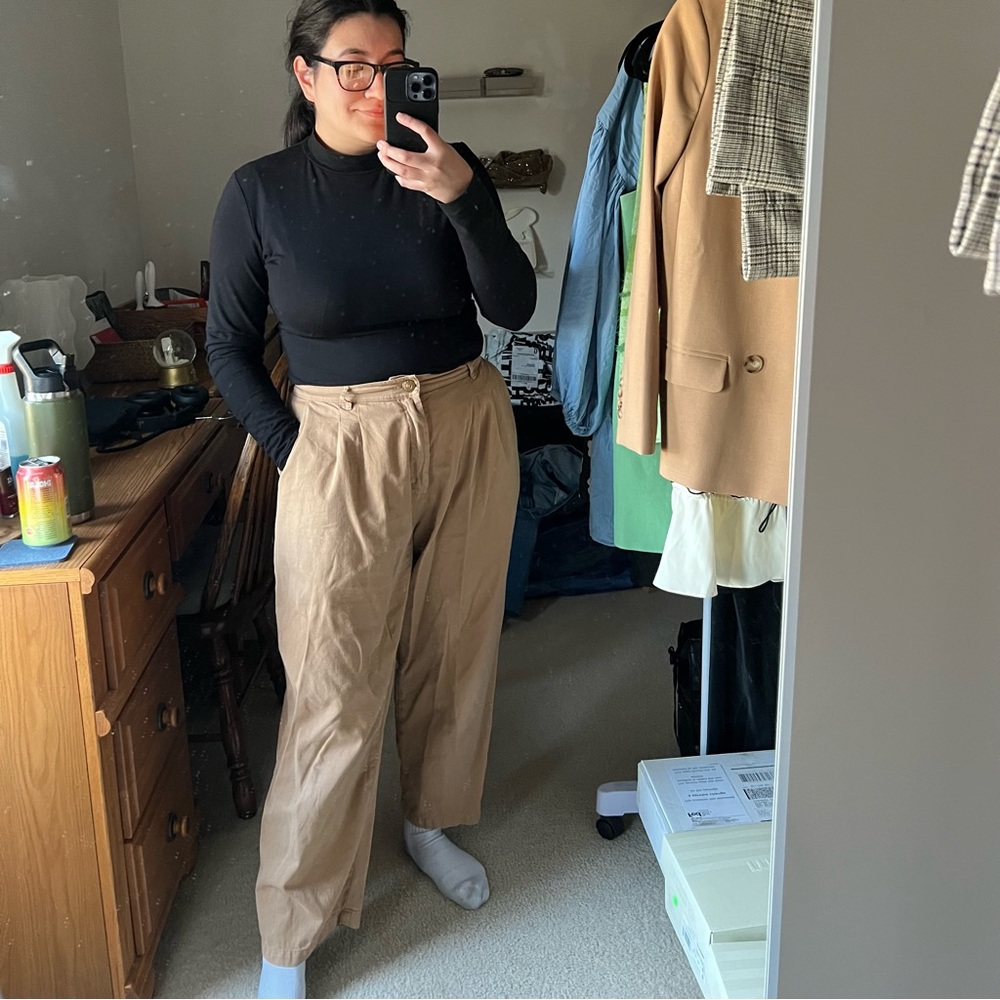 Big Bud Press Petite Trousers in Tan